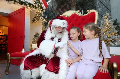 Children can enjoy a meet-and-greet with Santa Claus. Chris Whiteoak / The National