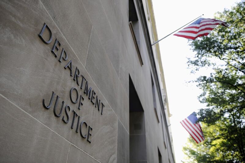 FILE PHOTO: The exterior of the U.S. Department of Justice headquarters building in Washington, DC, U.S. on July 14, 2009.    REUTERS/Jonathan Ernst/File Photo