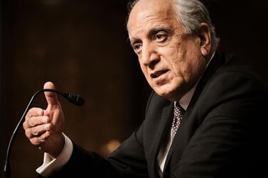 Zalmay Khalilzad, special envoy for Afghanistan Reconciliation, testifies before the Senate Foreign Relations Committee hearing on Capitol Hill in Washington, April 27, 2021. AFP