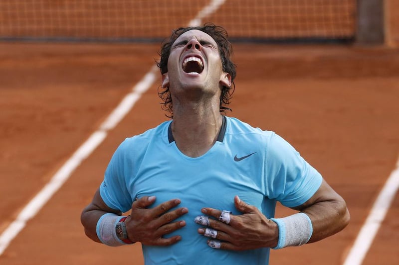 Nadal, who has lost only one match at Roland Garros – in 2009 to Robin Soderling – was triumphant in a record fifth consecutive French Open. Kenzo Tribouillard / AFP