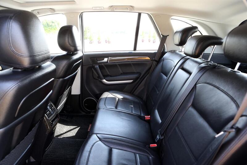 The rear seats of the Haval H8. Pawan Singh / The National