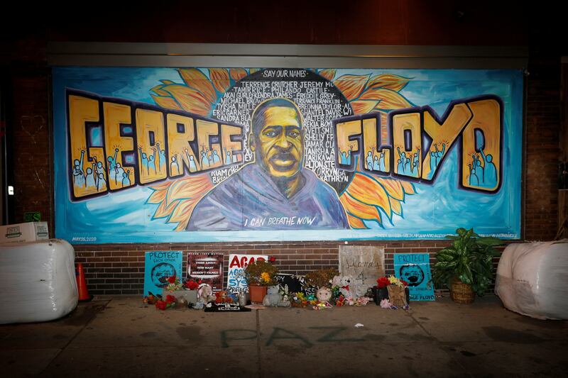 A memorial to George Floyd in Minneapolis, Minnesota. Reuters