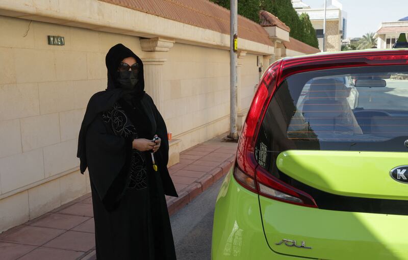 Ms Fahd says her family is supportive of her second job, on two conditions: no long trips or men as passengers.