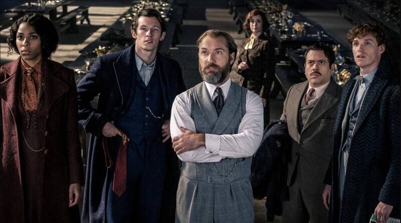 The cast of 'Fantastic Beasts: The Secrets of Dumbledore'. Photo: Warner Bros