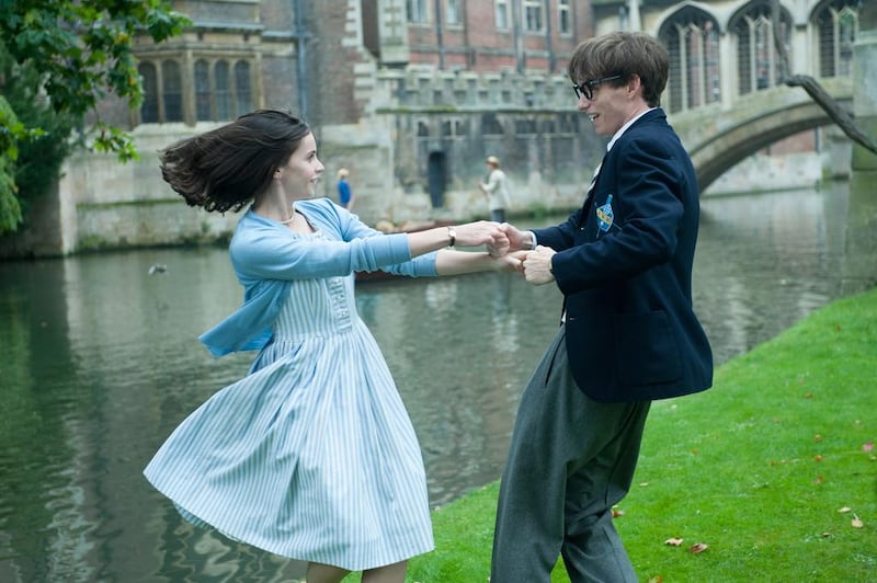 Felicity Jones and Eddie Redmayne in Theory of Everything. Courtesy Universal Pictures International