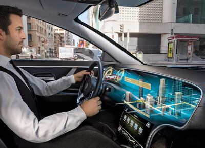 Continental’s robo-taxi Cube requires no human intervention. Courtesy Continental