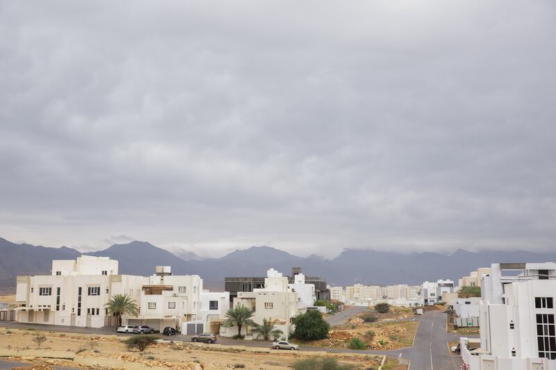 Dark skies over Ansab, Muscat.