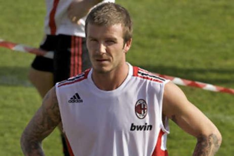 David Beckham, training with his new AC Milan teammates in Dubai, may soon be joined by more new recruits if the club are successful in their pursuit of transfer targets in January.