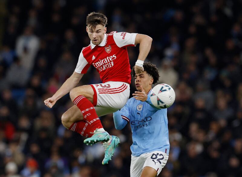 Kieran Tierney - 6. Enjoyed the space on the left flank in the first half and was a big reason why City saw very little from Mahrez in the game. Failed to make the same impact as Oleksandr Zinchenko has had in that position. Reuters