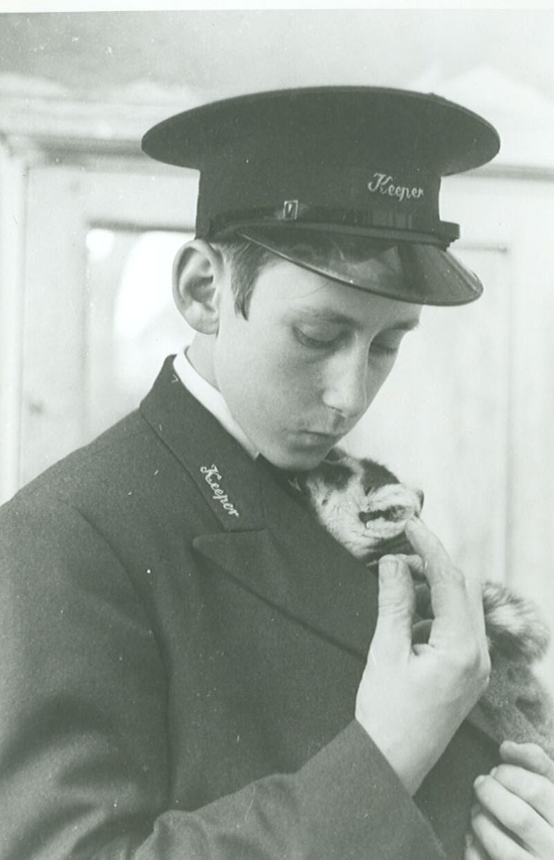 Barry Thompson, a zookeeper in the 1960s.