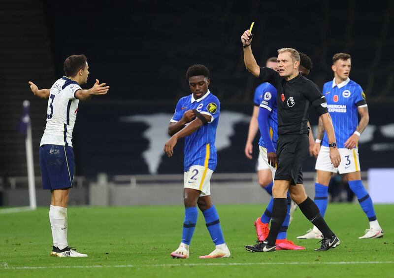 Sergio Reguilon, 7 – Tottenham’s new signing had the first shot of the game. He showed neat footwork to turn and force Sanchez into a simple save. He had his hands full with Tariq Lamptey when the Brighton defender overlapped, but at the other end he delivered the perfect cross on his right foot for Bale to give Spurs the lead. Reuters