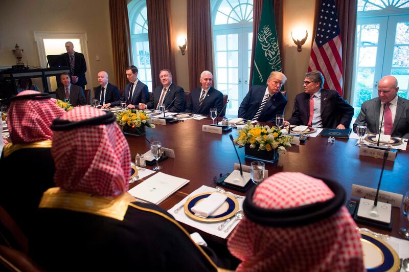 Trump said the Saudi pledge for $200bn in investments would rise to $400bn when fully implemented, and that a 10-year window to implement the deal was already in place.  Saul Loeb / AFP Photo