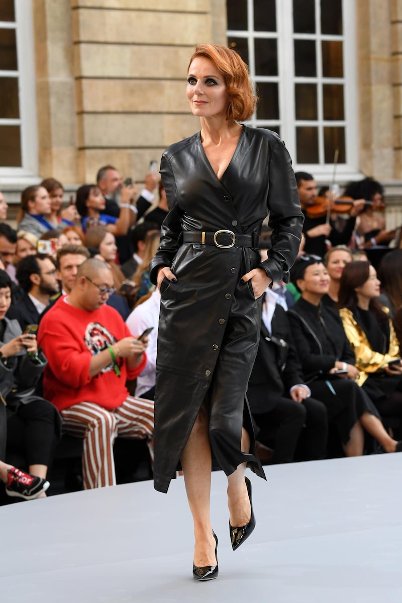 Geri Halliwell walks the runway during the L'Oreal Paris show as part of Paris Fashion Week on September 28, 2019. Getty Images
