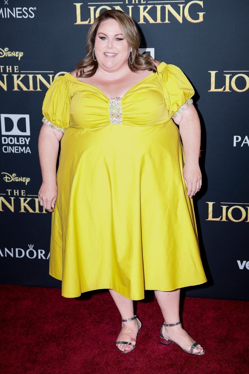 Chrissy Metz arrives for the world premiere of Disney's 'The Lion King' at the Dolby Theatre on July 9, 2019. EPA