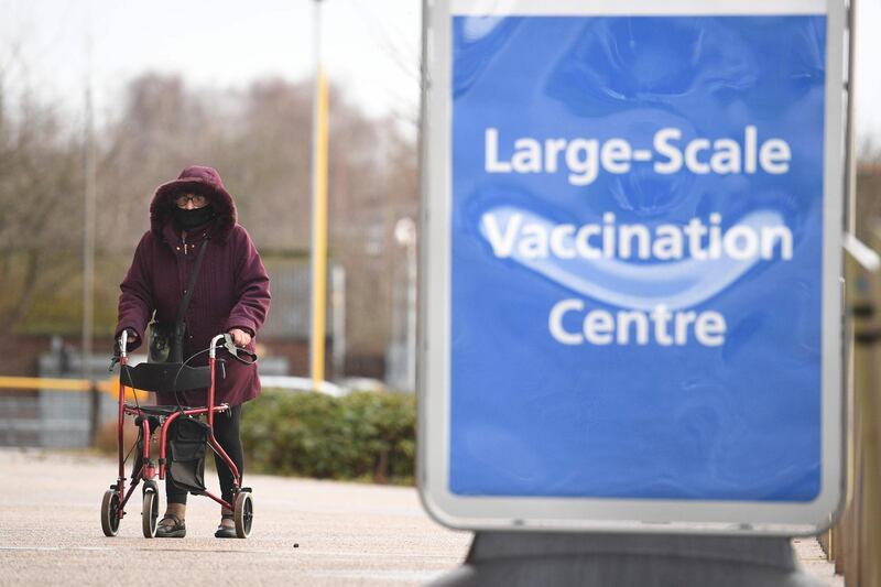 Britain on January 18 extended its coronavirus vaccination campaign to people over the age of 70, and new tougher restrictions for all arrivals to the country came into force. AFP