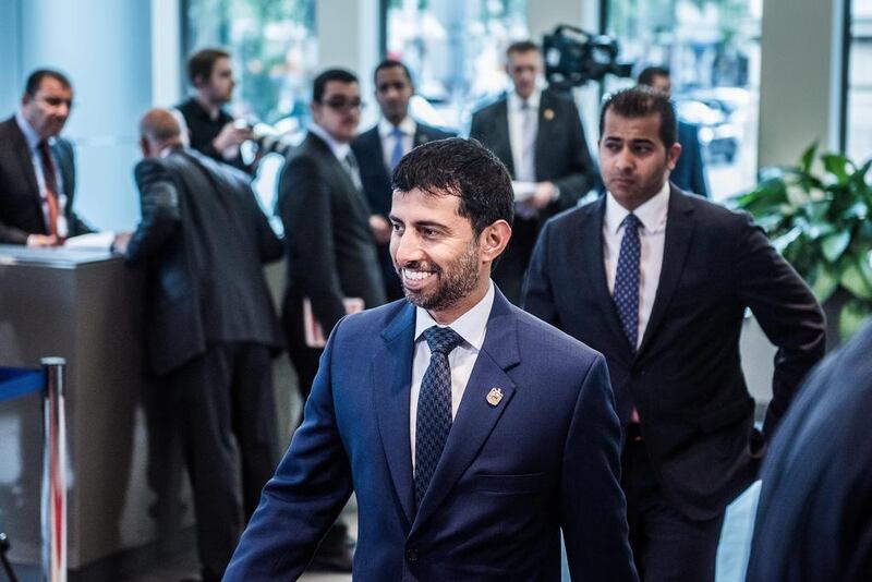 Suhail Al Mazrouei, UAE Minister of Energy, arrives for the 169th Opec conference in Vienna, Austria, on Thursday, June 2, 2016. Akos Stiller / Bloomberg