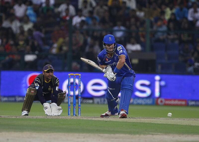 Rajasthan Royals captain Shane Watson, pictured during IPL 2014 in the UAE, is expected to find a new franchise next season. Jeffrey Biteng / The National