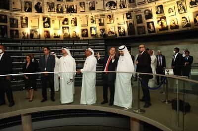 UAE officials visit the World Holocaust Remembrance Centre in Jerusalem in September. EPA