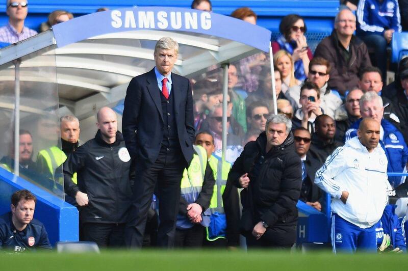 Arsene Wenger and Arsenal lost to Chelsea 6-0 on Saturday. Shaun Botterill / Getty Images / March 22, 2014   