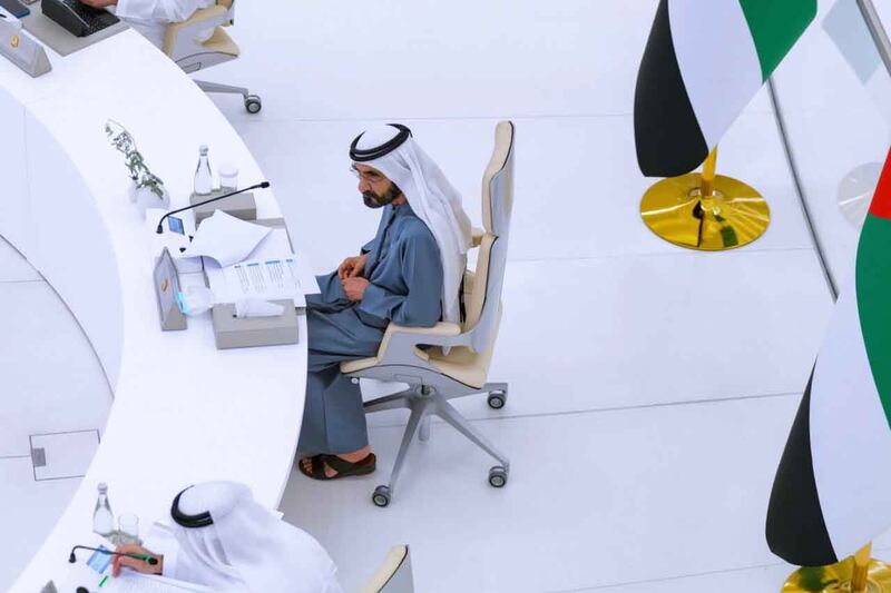 Sheikh Mohammed said: 'The citizen is the compass of the government and the role of the government is to establish an effective balance between our rapid economic growth and the provision of a better and more generous life for our citizens.'