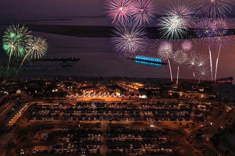 Hudayriyat Island will put on a fireworks show for Eid on April 22. Photo: Hudayriyat Island