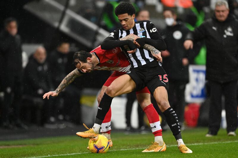 Jamal Lewis - 7: Worked really well with Saint-Maximin down left in first half but Newcastle disappeared as an attacking threat after break and Lewis joined the desperate battle to hold on to three points. Getty
