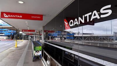 Qantas terminal at Melbourne Airport. The airline plans to cut jobs as Covid-19 pandemic rocks the industry. AFP 
