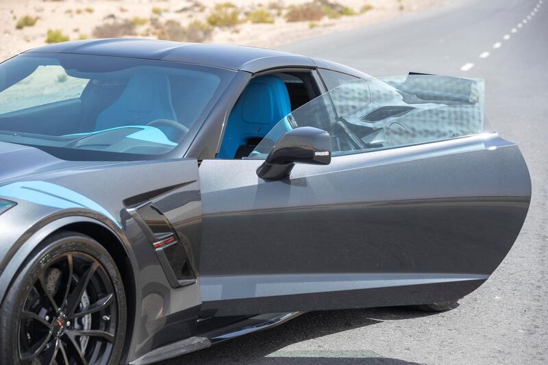 ABU DHABI, UNITED ARAB EMIRATES. 22 MAY 2018. Callaway Corvette road test for Motoring. (Photo: Antonie Robertson/The National) Journalist: Adam Workman. Section: Motoring.