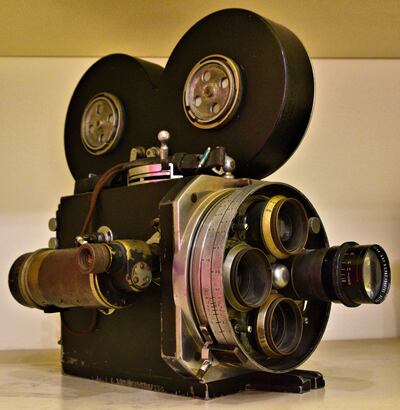 A historic camera on show at the studio. Photo: Ronan O'Connell