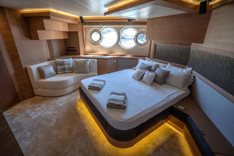 The yacht can accommodate up to eight people in its cabins. Courtesy Camper & Nicholsons