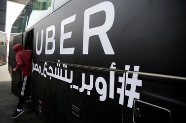 An Uber bus transports Egypt fans to a football match in Alexandria. Egypt has approved Uber's acquisition of Careem, however, there are conditions attached to the deal. Reuters.