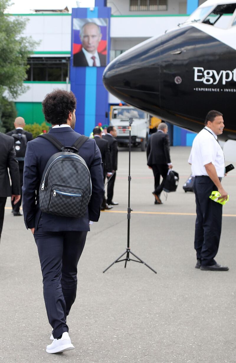 And Salah went for an LV backpack - a classic. AFP