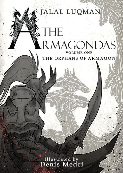 Book cover of The Armagondas Volume One: The Orphans of Armagon by Jalal Luqman. Supplied by Jalal Luqman
