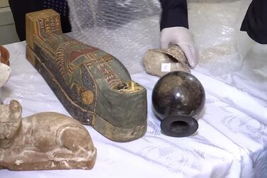The smuggling of Egyptian artefacts like these has long been a major problem