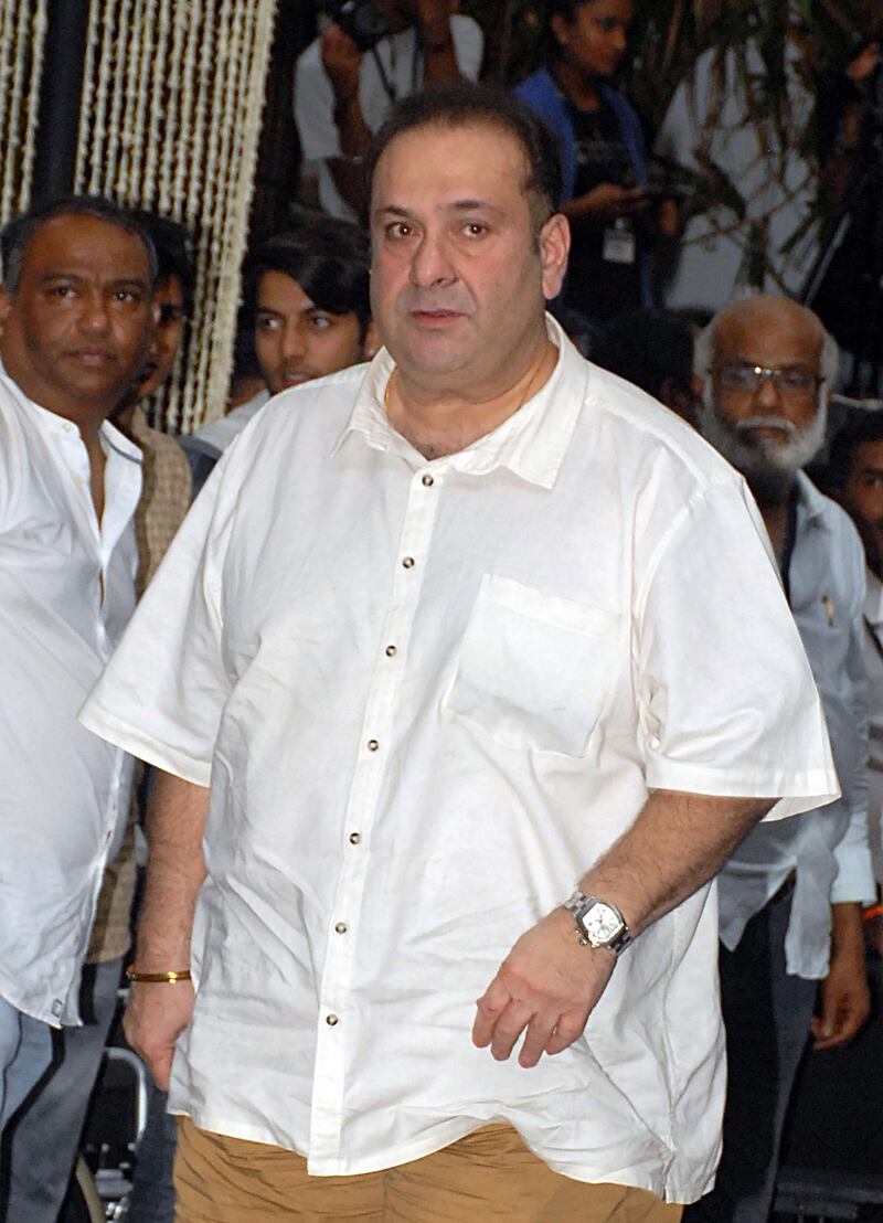 Indian Bollywood actor Rajiv Kapoor attends a prayer meet for the late Bollywood actor Shashi Kapoor at Prithvi Theatre in Mumbai, December 8, 2017. AFP