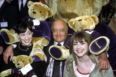 Never the cuddly insider but former Harrods chairman Mohamed Al-Fayed liked to be noticed. AFP