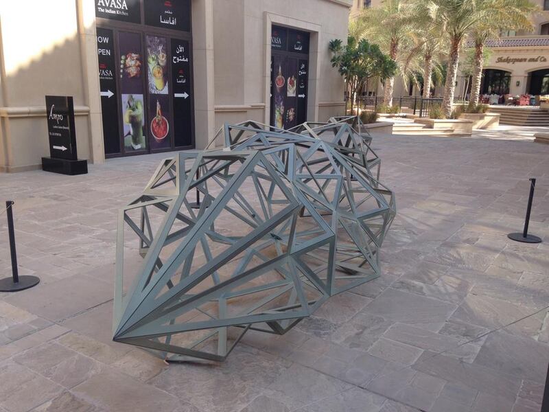 Sahand Hesamiyan, Unknown, 2013 in place at St Regis hotel, Saadiyat Island. (Courtesy: Sahand Hesamiyan and Third Line Gallery)