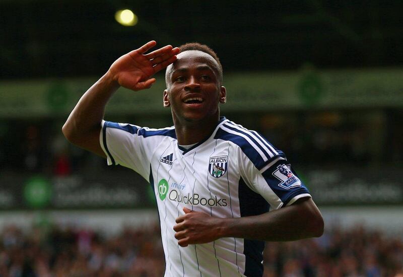 Right midfield: Saido Berahino, West Brom. The club spent a record amount on Brown Ideye, but two-goal Berahino started the season with a flourish. Clive Rose / Getty Images  
