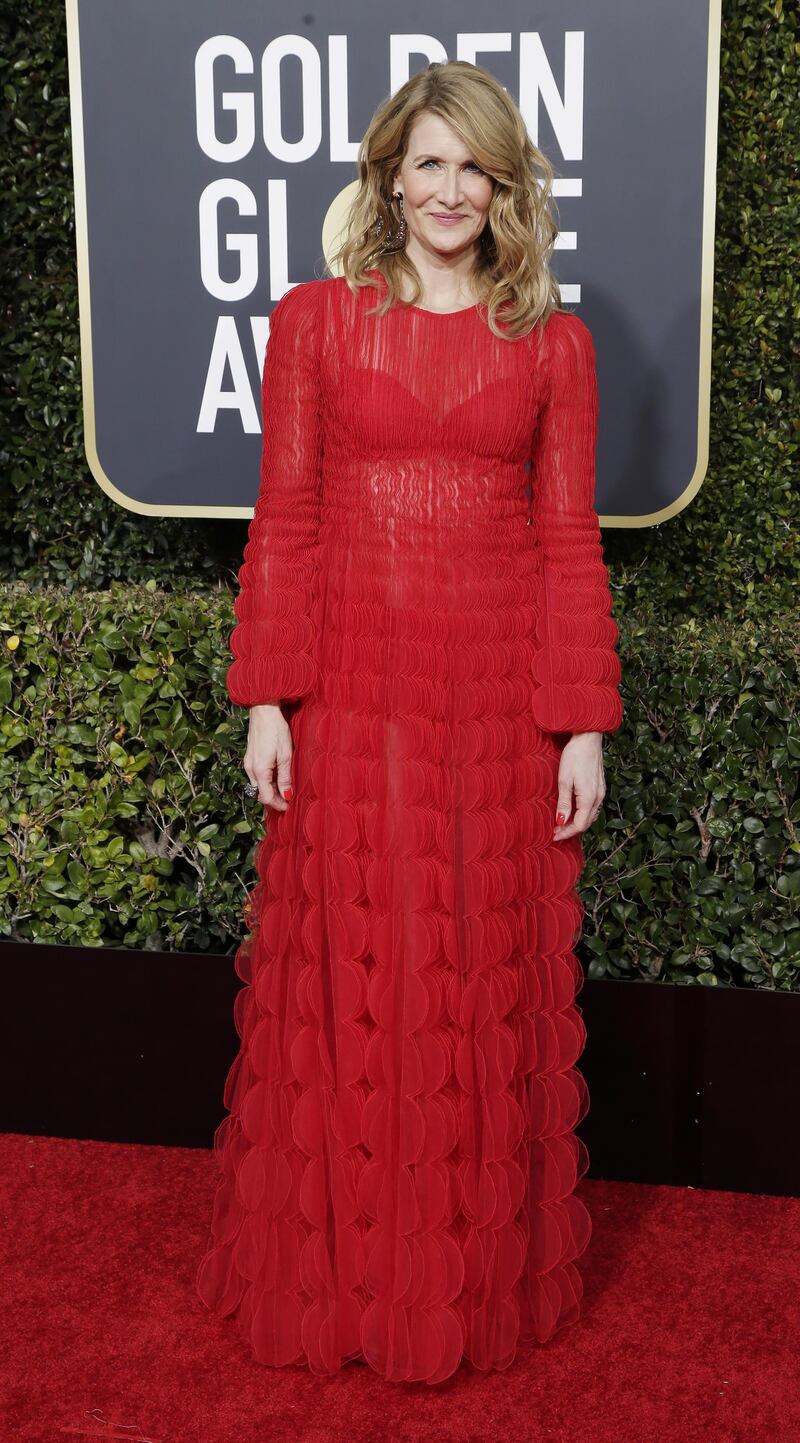 Laura Dern in Valentino. Photo: EPA