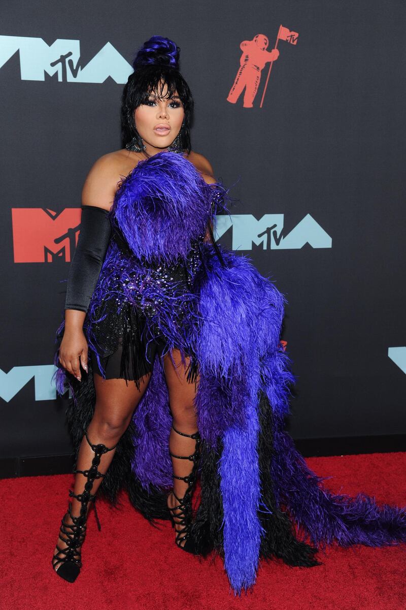 Lil Kim arrives at the MTV Video Music Awards on Monday, August 26. EPA