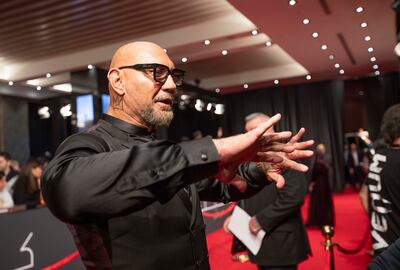 Dave Bautista marked his first visit to Abu Dhabi with the Middle East premiere of Dune: Part Two. Ruel Pableo for The National