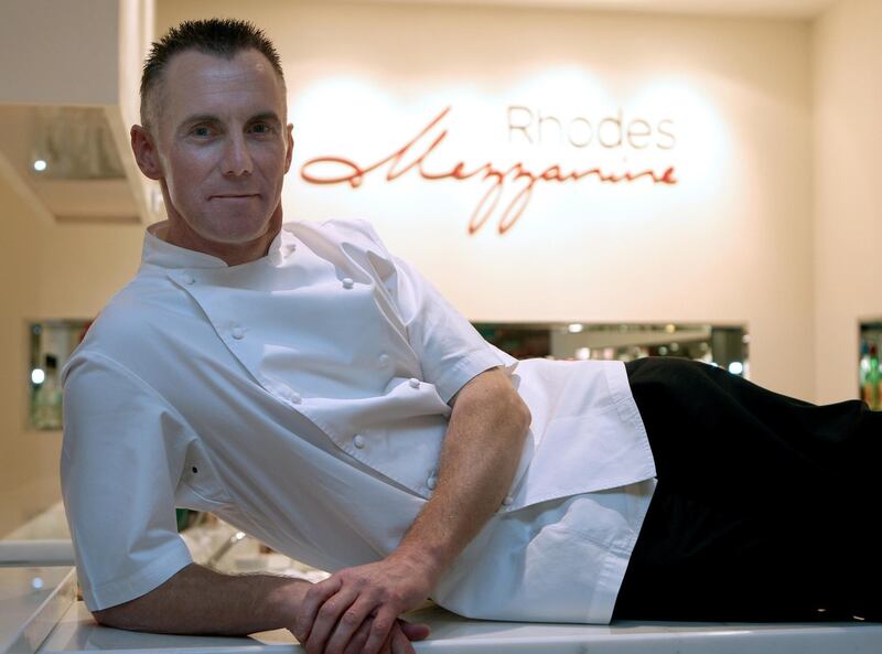 DUBAI-OCTOBER 6,2008 - Chef and TV presentor Gary Rhodes pose for a photograph at Rhodes Mezzanine in Grosvernor Hotel in Dubai. ( Paulo Vecina/The National ) *** Local Caption ***  PV Gary 2.JPGPV Gary 2.JPG