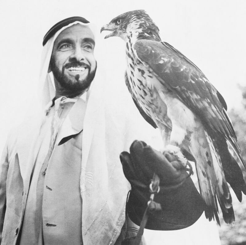 An image from the Itihad archive. Courtesy Al Itihad.
Abu Dhabi, UAE. Sheikh Zayed hunting and horse riding. *** Local Caption ***  Z (69).JPG