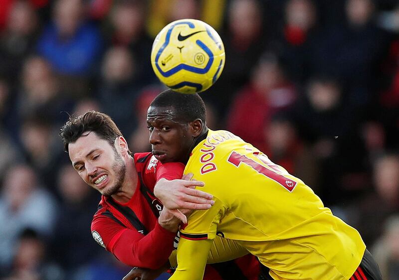 Centre midfield: Abdoulaye Doucoure (Watford) – Helped decide a battle at the bottom as his goal put Watford beat Bournemouth and jump out of the bottom three. Reuters