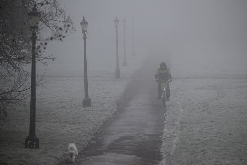 A frosty morning at Primrose Hill in north London. AFP