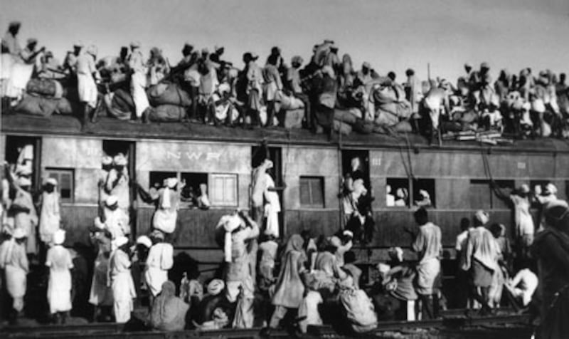 Muslims flee India near New Delhi in 1947.