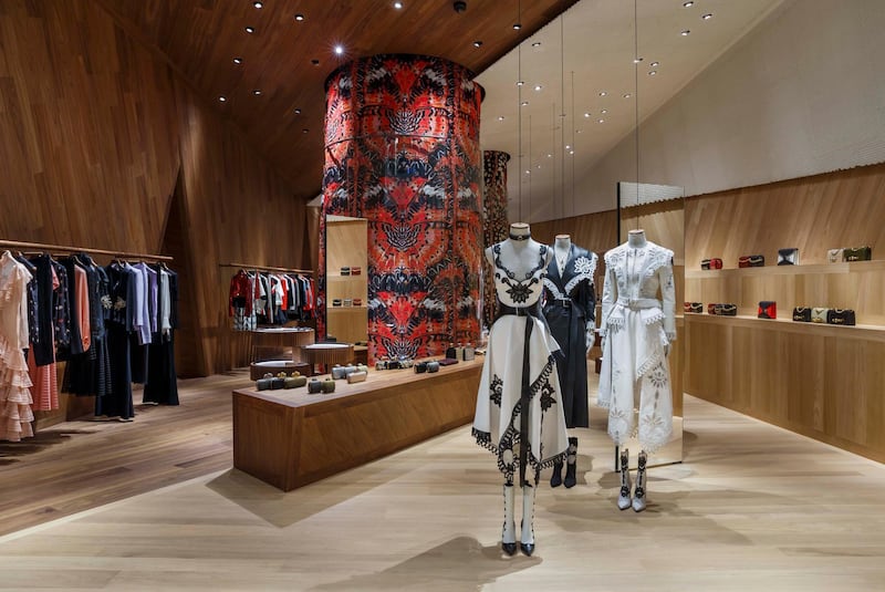 An Alexander McQueen store in Dubai. Courtesy  Alexander McQueen