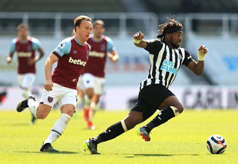 Mark Noble - 6: Club captain continues in starting line-up with Declan Rice out injured but struggled in first half. Couldn’t stop Saint-Maximin getting strike away that led to Magpies’ opening goal. Better after half-time as West Ham dominated the game despite being a man down. Getty