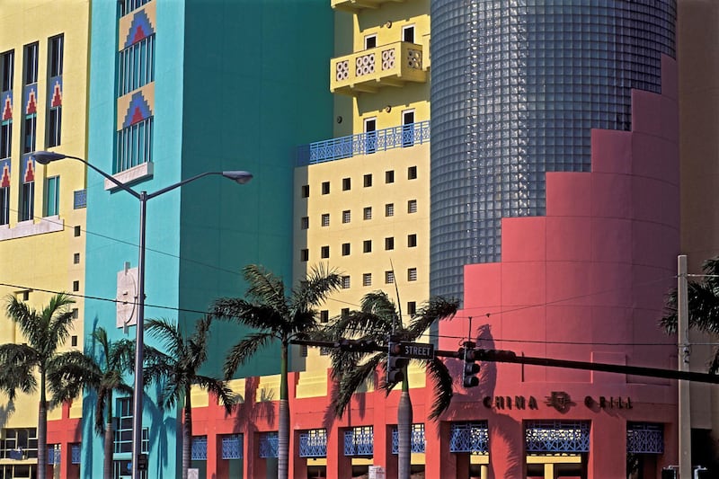 FLORIDA, UNITED STATES - 2000/01/01: USA, Florida, Miami Beach, Art Deco District, House. (Photo by Wolfgang Kaehler/LightRocket via Getty Images)