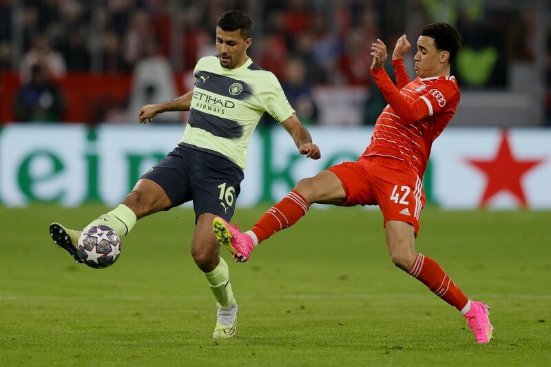 Rodri – 6. Rare to seen Rodri fail to dominate possession as we saw in those early stages, but once Bayern run out of steam the Spaniard did his usual trick of keeping the City side ticking over and sailing through to the semi-finals. EPA 
